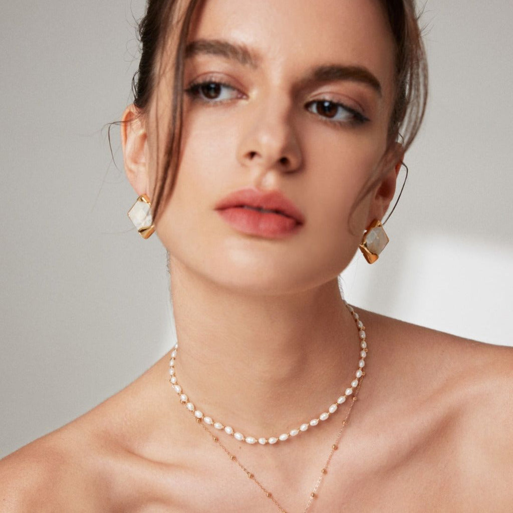 Baroque Pearl Embrace Earring