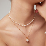 Baroque Pearl Embrace Necklace